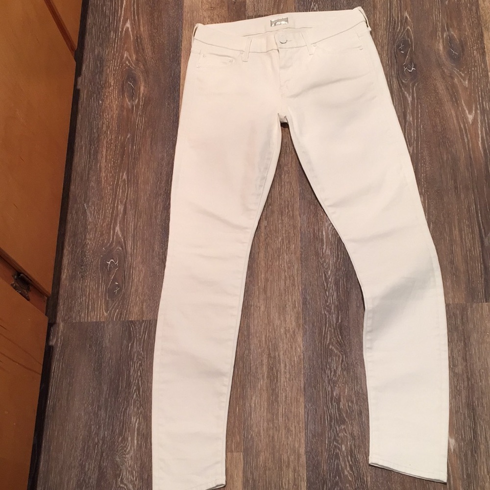 Mother Jeans The Looker Skinny White 28 NWOT